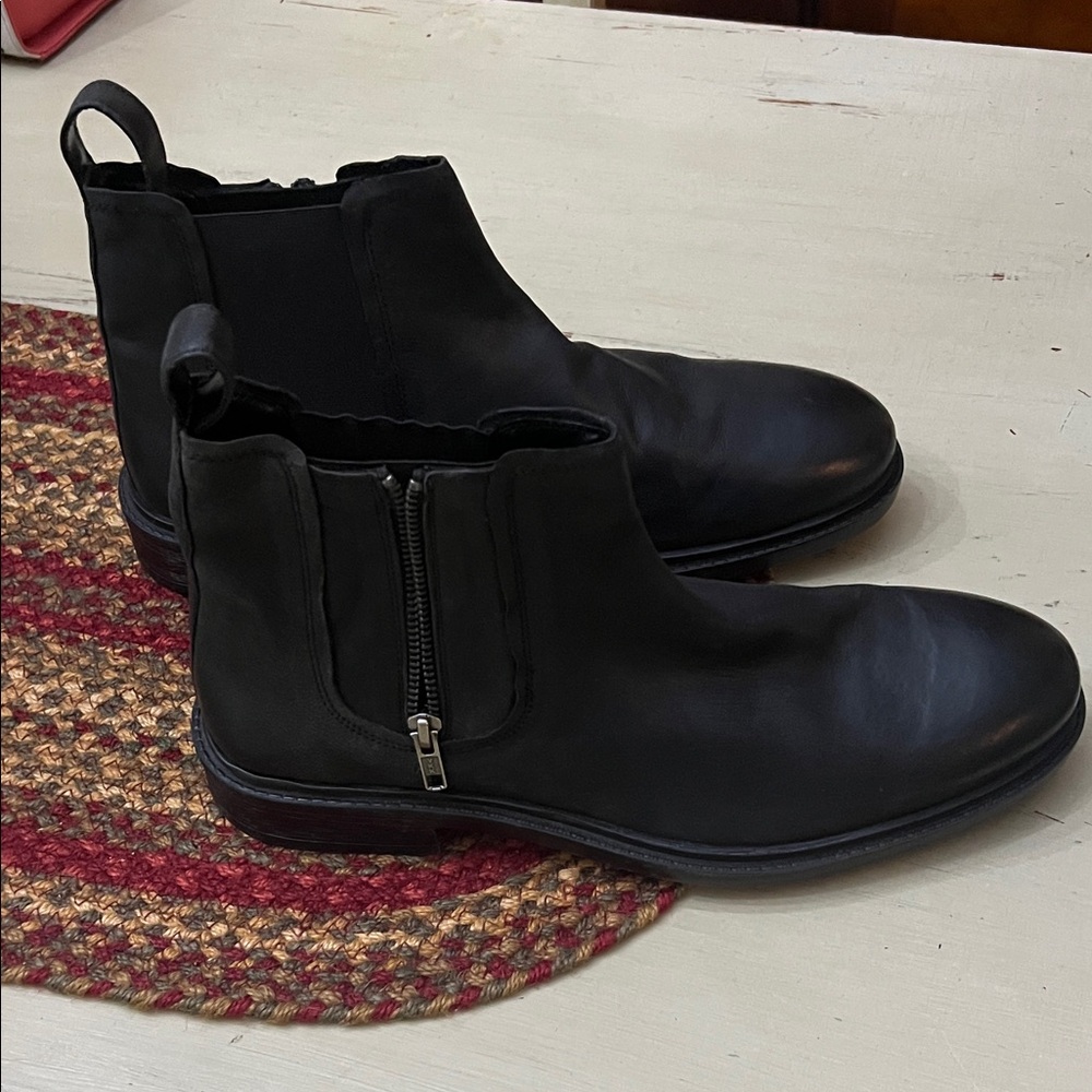 Black Leather Men's Steve Madden Boots